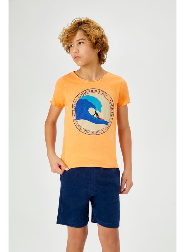 Camiseta Masc Surf - Laranja Cam Masc Surf Laranja - 12