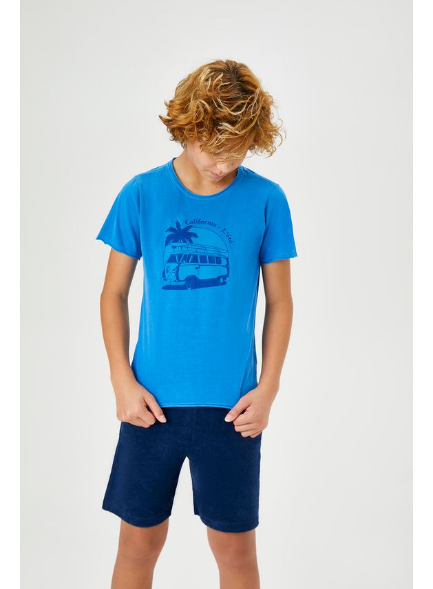 Camiseta Kombi Masc Surf - Azul Cam Kombi Masc Surf Azul - 16
