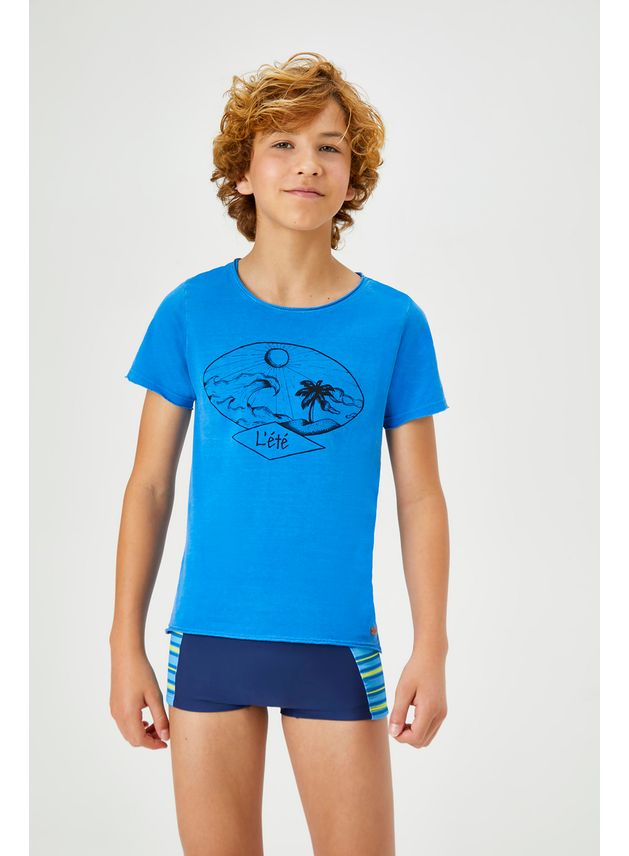 Camiseta Beach Masc Surf - Azul Cam Beach Masc Surf Azul - 16